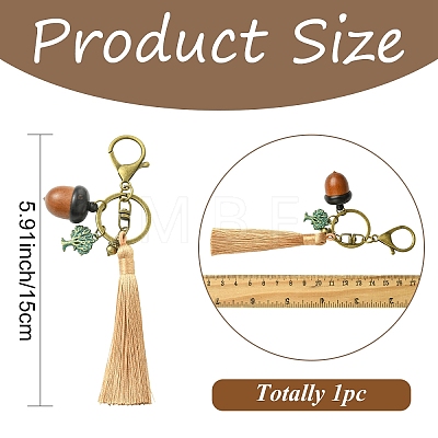 Wood & Alloy Keychains KEYC-YW00262-1