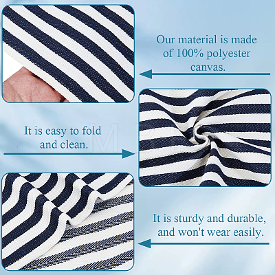1Pc Stripe Polyester Chair Replacement Fabric AJEW-GF0014-50G-1