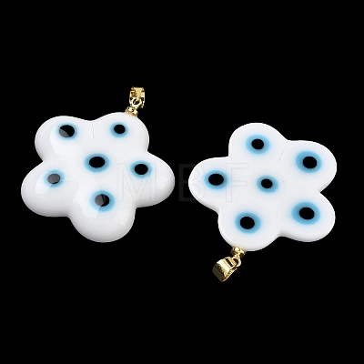 Handmade Lampwork Pendants LAMP-D006-06G-02-1