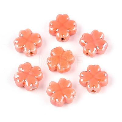 Handmade Porcelain Beads PORC-Z001-01R-01-1