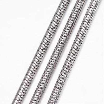 304 Stainless Steel Necklace MAK-K062-02P-3mm-1