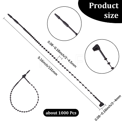 1000Pcs PP Plastic Price Tags Cord FIND-CY0002-41-1