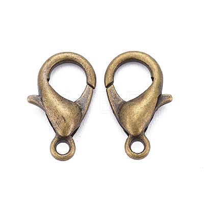 Antique Bronze Alloy Lobster Claw Clasps X-E102-NFAB-1