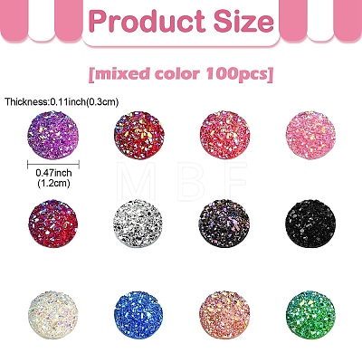 Resin Cabochons CRES-YW0001-01-1