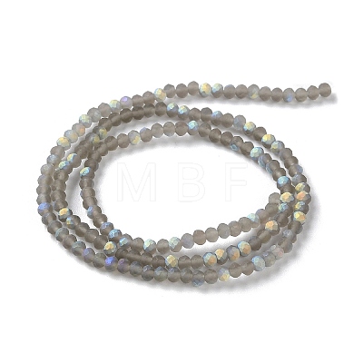 Imitation Jade Glass Beads Strands EGLA-A034-T2mm-MB16-1