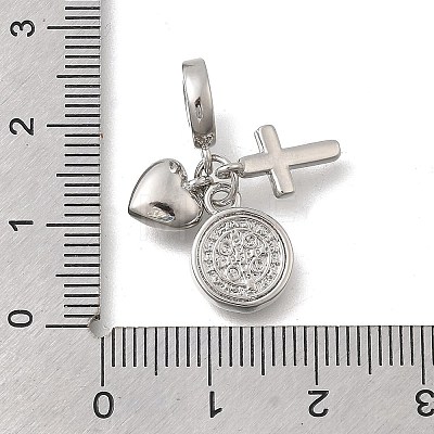 Brass European Dangle Pendants KK-D431-079A-P-1