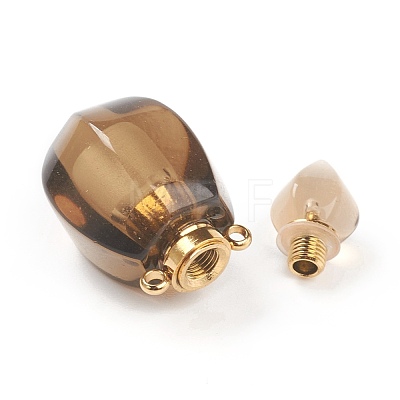 Faceted Natural Smoky Quartz Pendants G-H252-B06-1