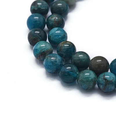 Natural Apatite Beads Strands G-F591-01-1