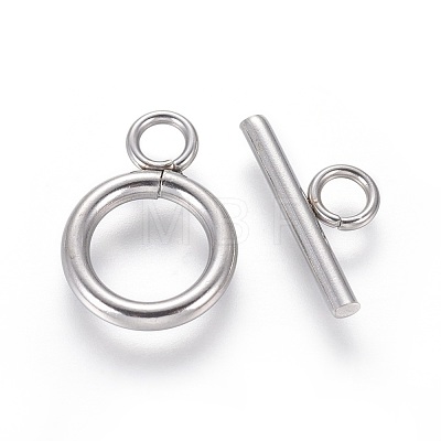 304 Stainless Steel Toggle Clasps STAS-G204-01E-P-1