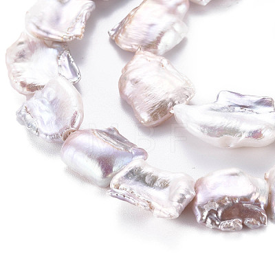 Natural Keshi Pearl Beads Strands PEAR-S020-B01-1