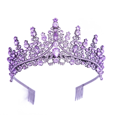 Alloy Rhinestone Hair Bands PW-WG6B564-01-1