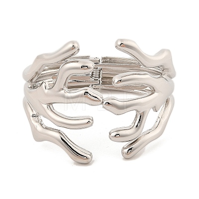 Alloy Wide Bangles for Women BJEW-L629-10P-1