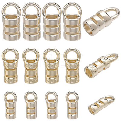 30Pcs 3 Styles Brass Cord Ends KK-BBC0026-08G-1