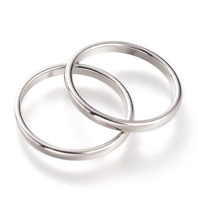 304 Stainless Steel Plain Band Rings RJEW-B0006-7-01P-1