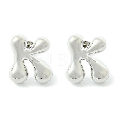 Rack Plating Brass Earrings EJEW-S222-01P-K-1