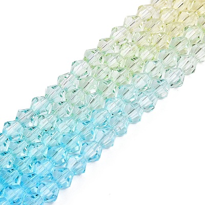 Baking Painted Glass Bead Strands DGLA-A039-T6mm-A012-1