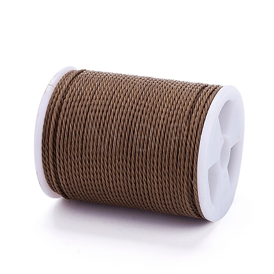 Round Waxed Polyester Cord X-YC-G006-01-1.0mm-03-1