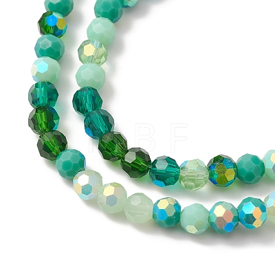 Electroplate Glass Beads Strands EGLA-YW0002-A05-1