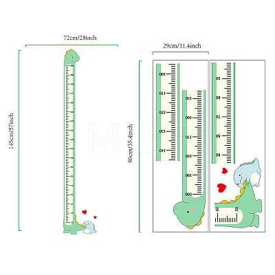 PVC Height Growth Chart Wall Sticker DIY-WH0232-004-1