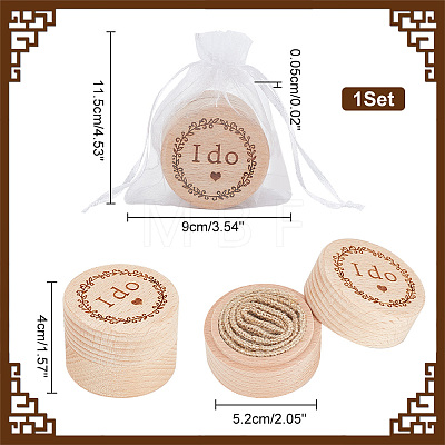 Column Wooden Finger Ring Storage Boxs CON-WH0086-063B-1