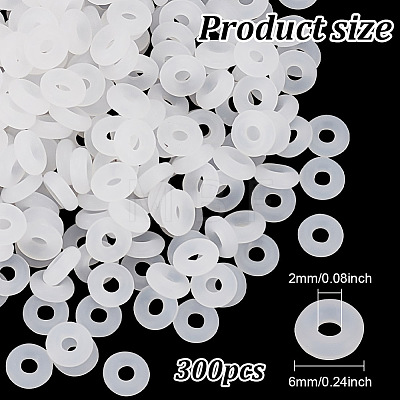 ANATTASOUL 300Pcs Silicone Antiskid Ring for Bracelets FIND-AN0001-44-1