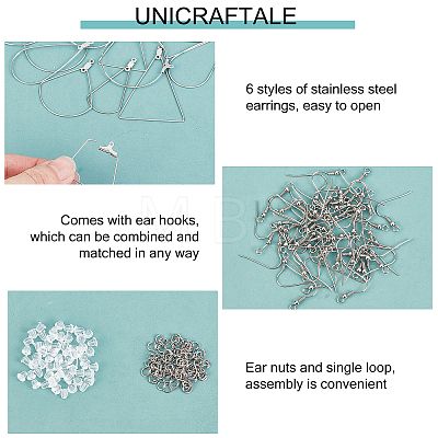 Unicraftale DIY Wire Wrap Drop Earring Making Kit DIY-UN0002-96-1