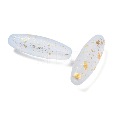 Frosted Glass Beads FGLA-L001-001I-1