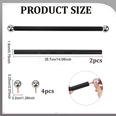 2 Bags Iron Outdoor Lamp Post Cross Arm Ladder Stand FIND-PH0061-76P-1