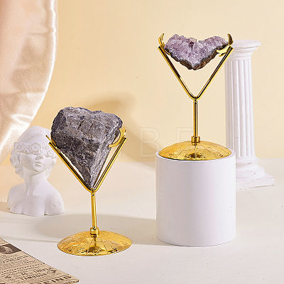 Iron Moon Mineral Rock Display Stands ODIS-WH0030-240G-1