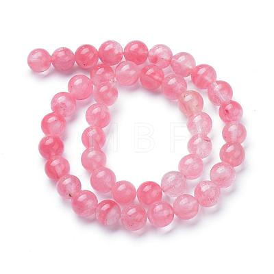 Cherry Quartz Glass Bead Strands G-R412-14-10mm-1