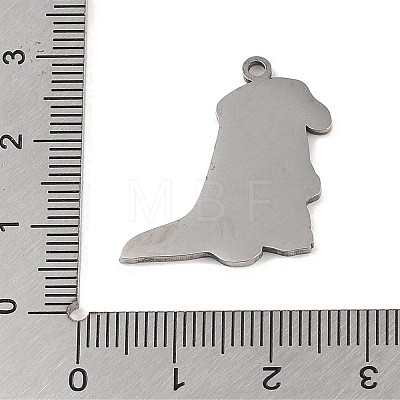 Non-Tarnish 304 Stainless Steel Pendants STAS-C095-38P-1