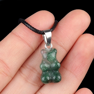 Natural Indian Agate Carved Pendants PW-WG7259D-06-1