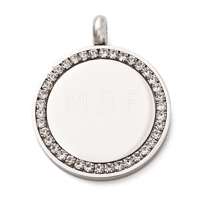 304 Stainless Steel Pendants STAS-F362-02P-1