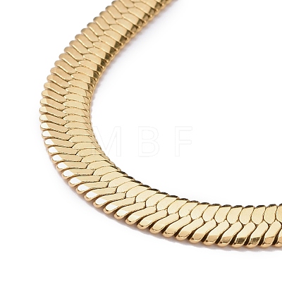 Vacuum Plating 304 Stainless Steel Snake Chains Necklaces NJEW-O058-32G-1
