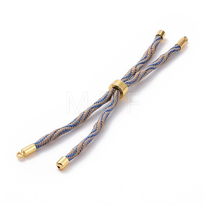 Nylon Cord Silder Bracelets MAK-C003-03G-20-1