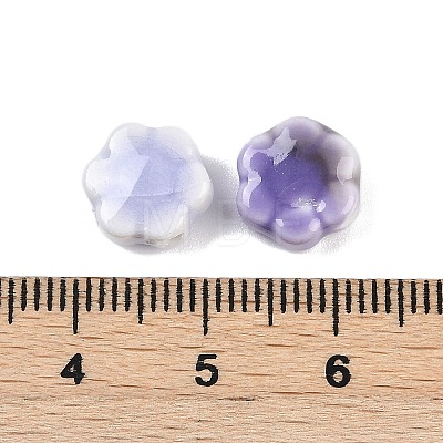 Glazed Porcelain Round Beads X-PORC-R003-01-1