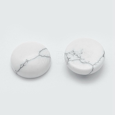 Synthetic Howlite Cabochons G-G759-W01-1