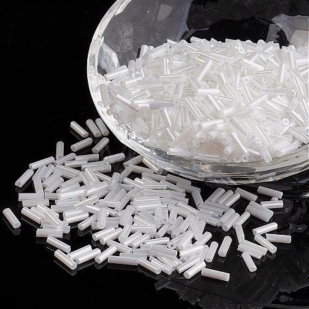 Glass Bugle Beads SEED-E001-6mm-121#-1