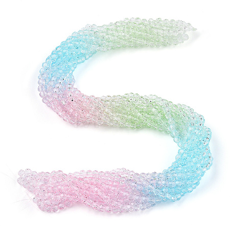 Transparent Glass Beads Strands GLAA-E036-07C-1