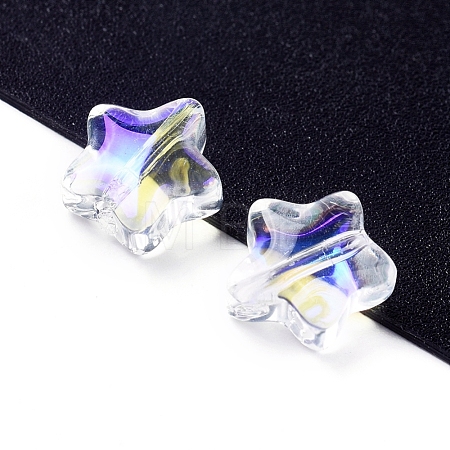 Electroplate Glass Beads EGLA-E059-G06-1