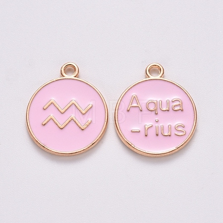 Alloy Enamel Pendants ENAM-S124-01B-09J-1