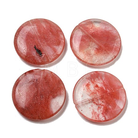 Cherry Quartz Glass Beads G-B070-17A-1