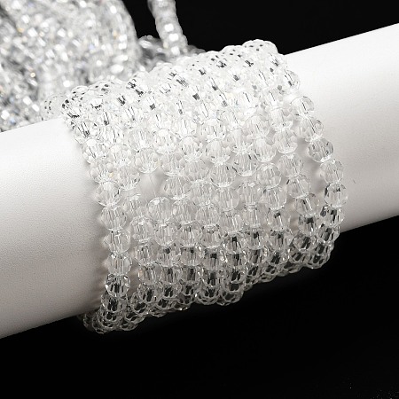 Transparent Glass Beads Strands EGLA-A035-T4mm-D19-1