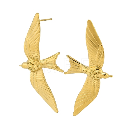 304 Stainless Steel Stud Earrings EJEW-D361-04G-1