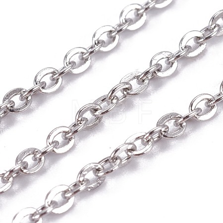 Tarnish Resistant 304 Stainless Steel Cable Chains STAS-I107-04P-1