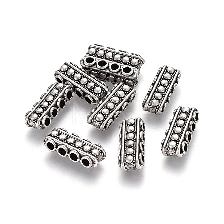 Tibetan Style Alloy Bead Spacer Bars TIBE-A16787-TAS-NR-1
