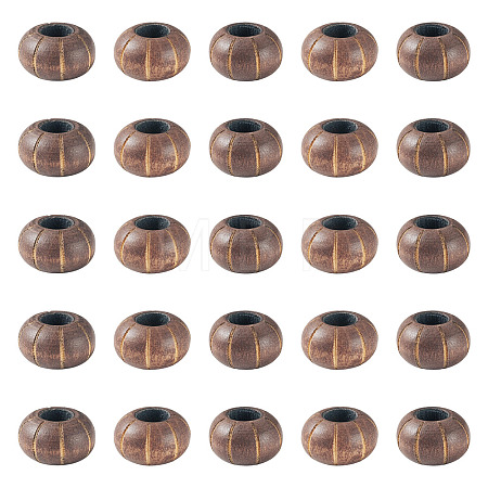 Wood European Beads WOOD-TA0003-09D-1