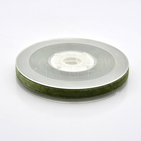 Polyester Velvet Ribbon for Gift Packing and Festival Decoration SRIB-M001-10mm-570-1
