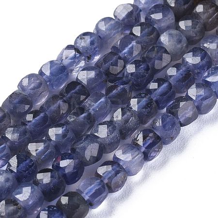 Natural Cordierite/Iolite/Dichroite Beads Strands G-E560-A19-1