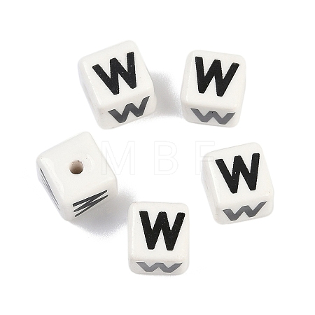 Porcelain Beads PORC-R003-08W-1